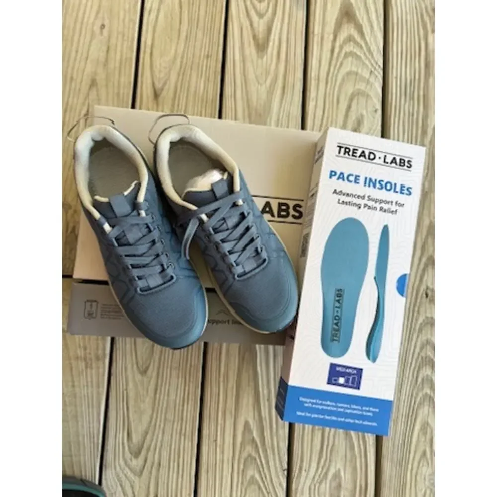 Tread Labs Dover RS women ocean blue 7.5 NWT NEW with insoles EU 38.5